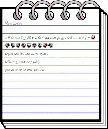 Happy Face Killer Regular animated font preview