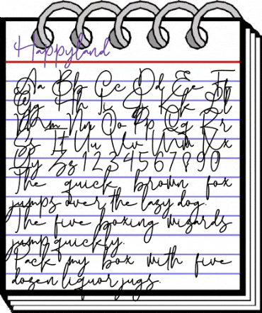 Happyland Regular animated font preview Happyland Regular animated font preview