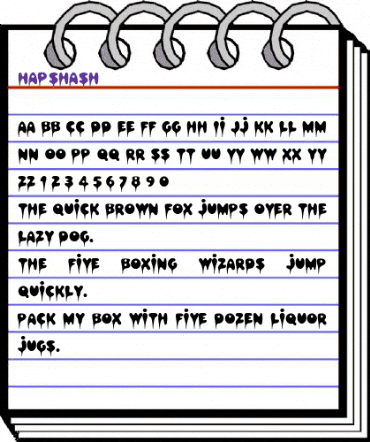 Hapshash Regular animated font preview Hapshash Regular animated font preview