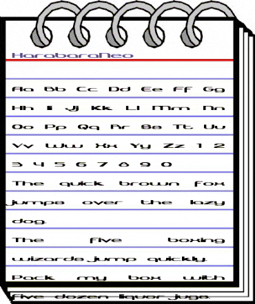 HarabaraNeo Regular animated font preview HarabaraNeo Regular animated font preview