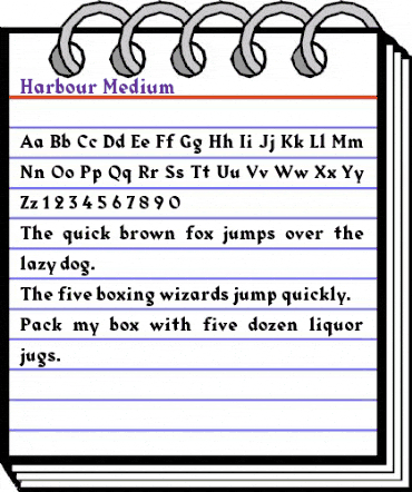 Harbour Regular animated font preview