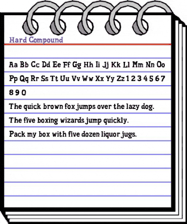 Hard Compound Regular animated font preview