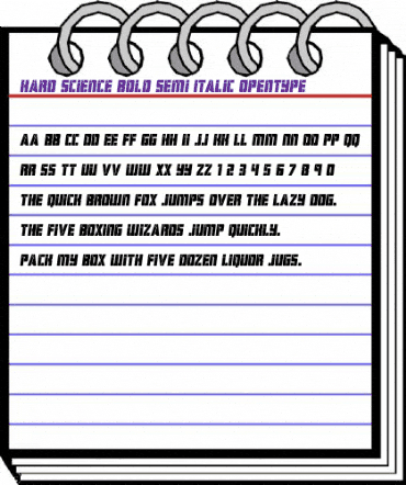 Hard Science Bold Semi-Italic Bold Semi-Italic animated font preview Hard Science Bold Semi-Italic Bold Semi-Italic animated font preview