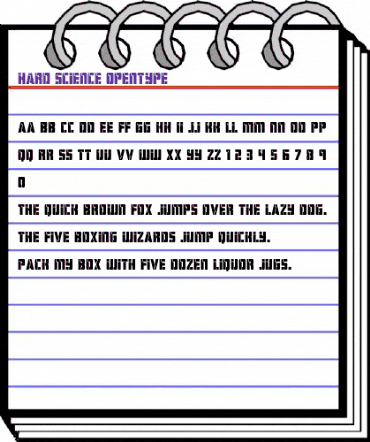 Hard Science Regular animated font preview Hard Science Regular animated font preview