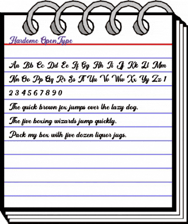 Hardome Regular animated font preview