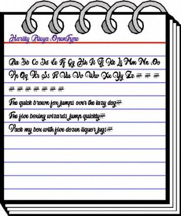 Harilly Aleya Regular animated font preview Harilly Aleya Regular animated font preview