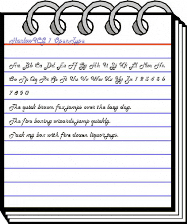 HarlowICG Regular animated font preview HarlowICG Regular animated font preview