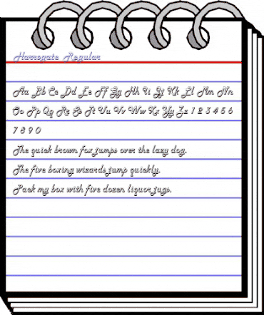 Harrogate Regular animated font preview Harrogate Regular animated font preview