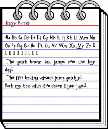 Harry Potter Regular animated font preview Harry Potter Regular animated font preview