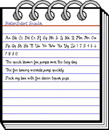 Harton Dafont Regular animated font preview