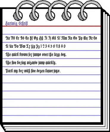 Hartwig-Schrift Regular animated font preview Hartwig-Schrift Regular animated font preview