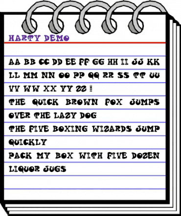 Harty Demo animated font preview