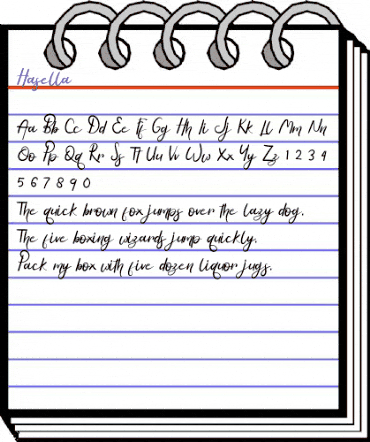 Hasella Regular animated font preview Hasella Regular animated font preview