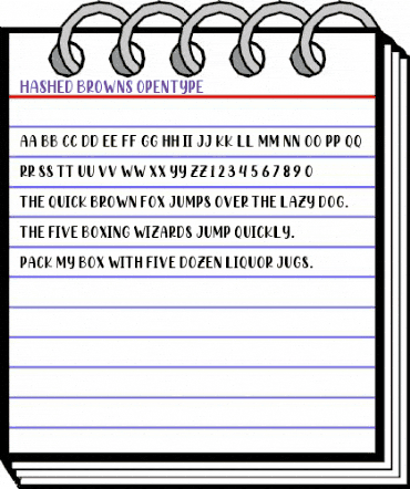 Hashed Browns Regular animated font preview Hashed Browns Regular animated font preview