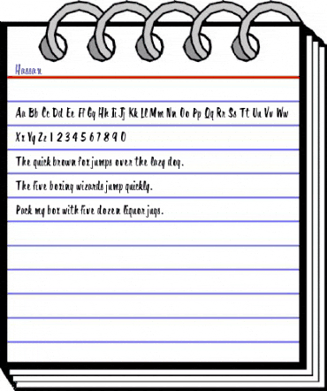 Hassan Regular animated font preview