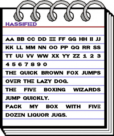 Hassified Regular animated font preview Hassified Regular animated font preview