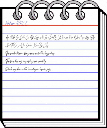 Hastron FREE Regular animated font preview Hastron FREE Regular animated font preview