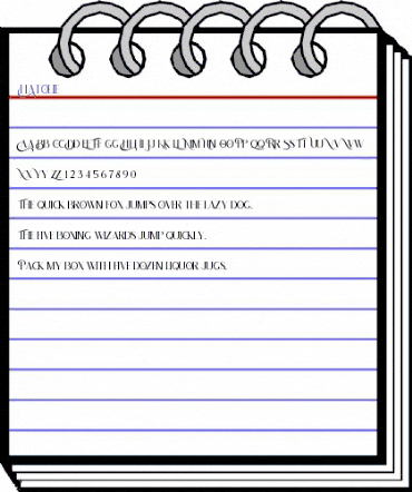 Hatolie Regular animated font preview