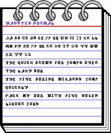Haunted Regular animated font preview Haunted Regular animated font preview
