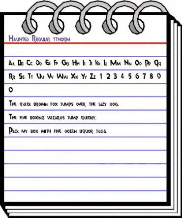 Haunted Regular animated font preview Haunted Regular animated font preview