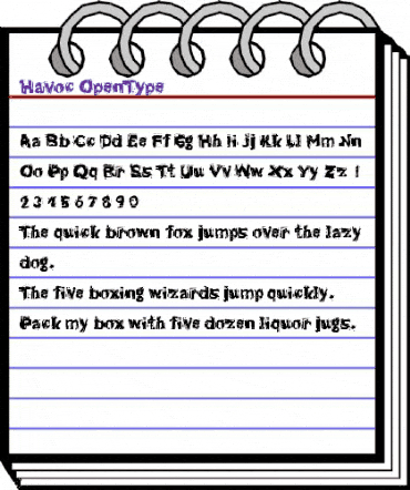 Havoc Regular animated font preview Havoc Regular animated font preview