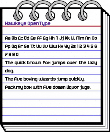 Hawkeye Regular animated font preview Hawkeye Regular animated font preview