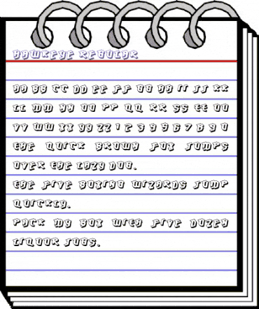 Hawkeye Regular animated font preview Hawkeye Regular animated font preview