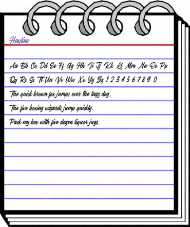 Hayline Regular animated font preview Hayline Regular animated font preview