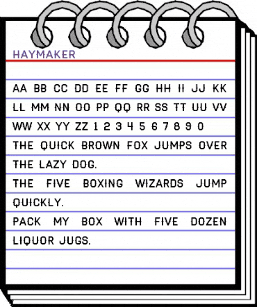 Haymaker Regular animated font preview Haymaker Regular animated font preview