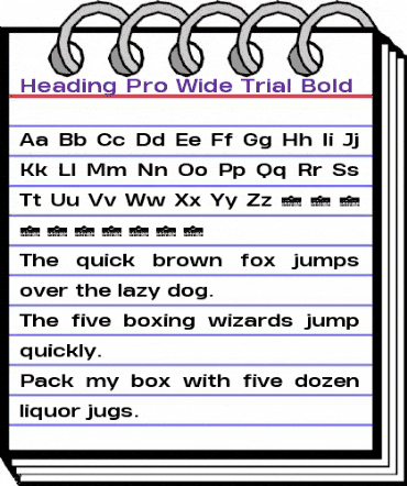 Heading Pro Wide Trial Bold animated font preview Heading Pro Wide Trial Bold animated font preview