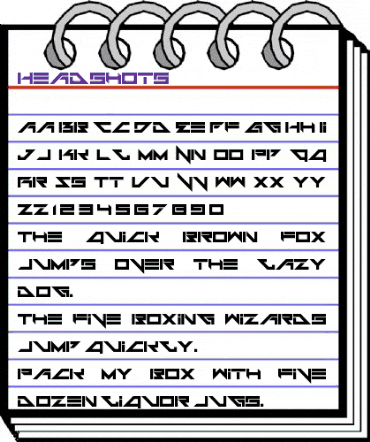 Headshots Regular animated font preview Headshots Regular animated font preview