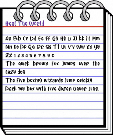 Heal The World Regular animated font preview Heal The World Regular animated font preview