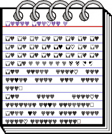 Heart Things 3 Normal animated font preview Heart Things 3 Normal animated font preview