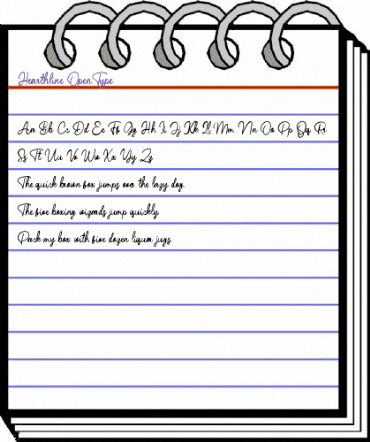 Hearthline Regular animated font preview Hearthline Regular animated font preview