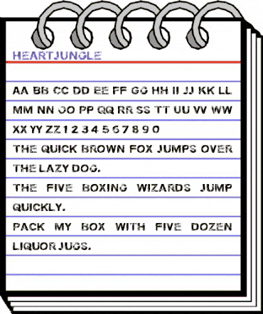 Heartjungle Regular animated font preview Heartjungle Regular animated font preview