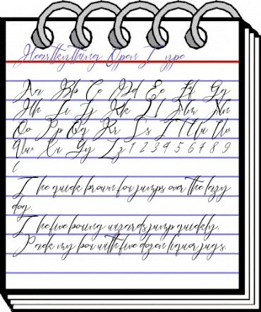 Heartkything Regular animated font preview Heartkything Regular animated font preview