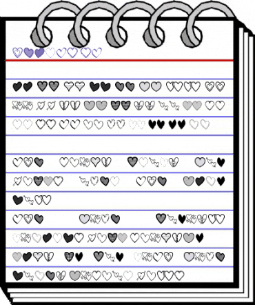 Hearts St Regular animated font preview Hearts St Regular animated font preview