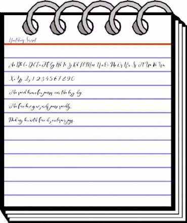 Heathens Script Regular animated font preview