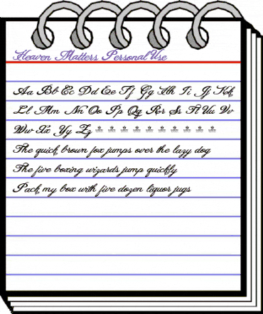 Heaven Matters Personal Use Regular animated font preview Heaven Matters Personal Use Regular animated font preview