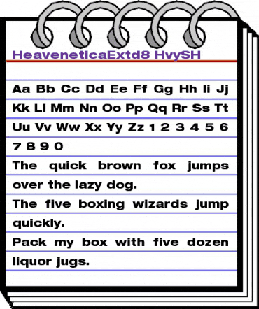 HeaveneticaExtd8 HvySH animated font preview HeaveneticaExtd8 HvySH animated font preview