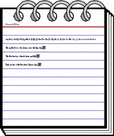 HeavenlyWings Regular animated font preview HeavenlyWings Regular animated font preview