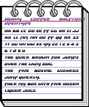 Heavy Copper Halftone Italic Italic animated font preview Heavy Copper Halftone Italic Italic animated font preview