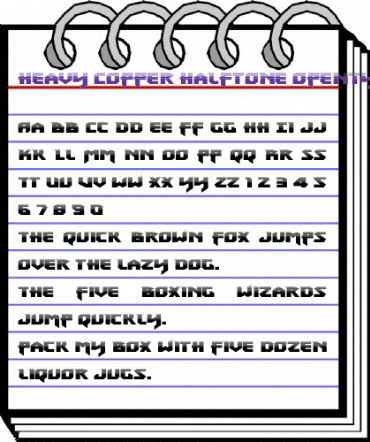 Heavy Copper Halftone Regular animated font preview Heavy Copper Halftone Regular animated font preview