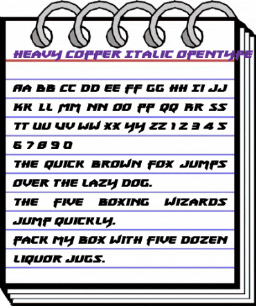 Heavy Copper Italic Italic animated font preview Heavy Copper Italic Italic animated font preview