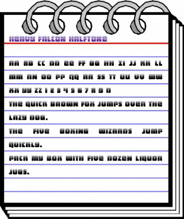 Heavy Falcon Halftone Regular animated font preview Heavy Falcon Halftone Regular animated font preview