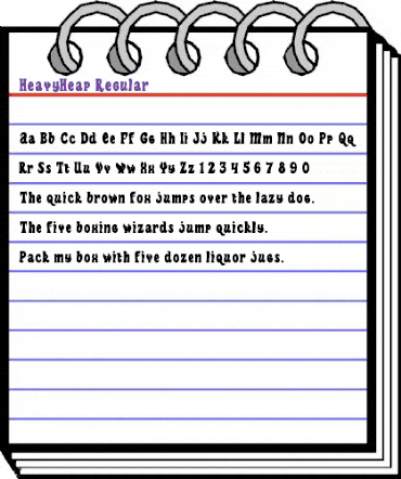 Heavy Heap Regular animated font preview Heavy Heap Regular animated font preview