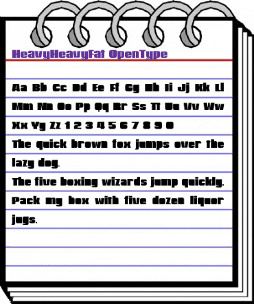 Heavy HeavyFat animated font preview Heavy HeavyFat animated font preview