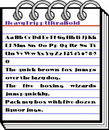 HeavyTripp UltraBold animated font preview HeavyTripp UltraBold animated font preview