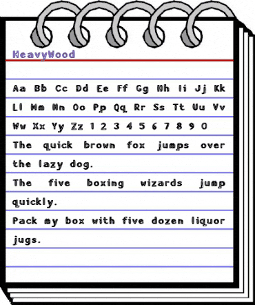 HeavyWood Regular animated font preview HeavyWood Regular animated font preview