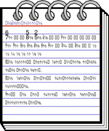 HeFractions Regular animated font preview HeFractions Regular animated font preview